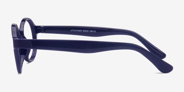 Little Plato Navy PlasticEyeglass Frames from EyeBuyDirect, Side View