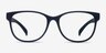 Little Warren Matte Navy PlasticEyeglass Frames from EyeBuyDirect, Front View