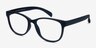 Little Warren Matte Navy PlasticEyeglass Frames from EyeBuyDirect, Angle View
