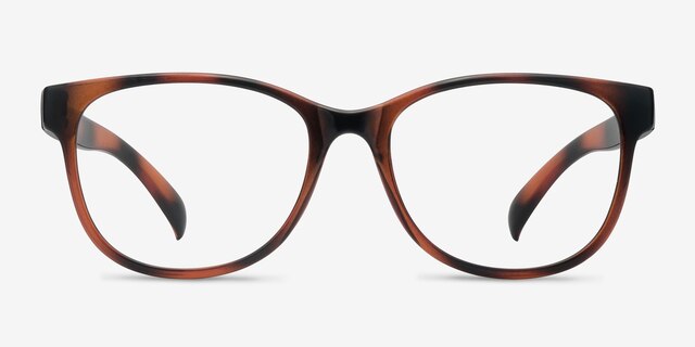 Little Warren Tortoise PlasticEyeglass Frames from EyeBuyDirect, Front View