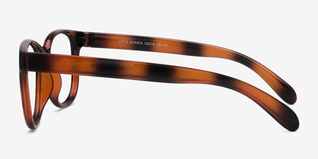 Little Warren Tortoise PlasticEyeglass Frames from EyeBuyDirect, Side View