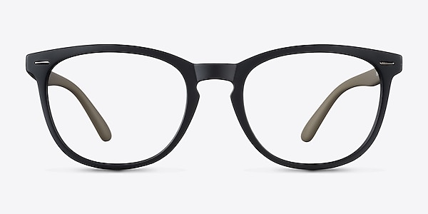 Little Yolo Matte Black Plastic Eyeglass Frames