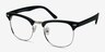 Little Coexist Black Plastic-metalEyeglass Frames from EyeBuyDirect, Angle View
