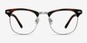 Little Coexist Brown MetalEyeglass Frames from EyeBuyDirect, Front View