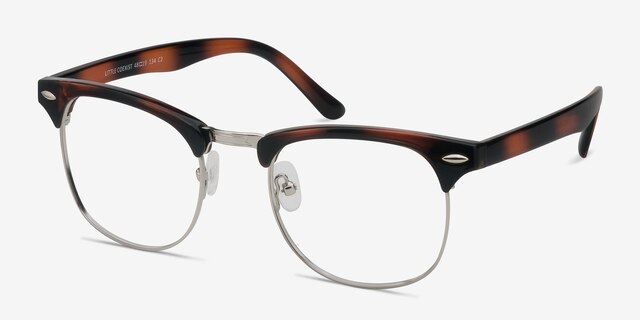 Little Coexist Brown MetalEyeglass Frames from EyeBuyDirect, Angle View