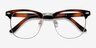 Little Coexist Brown MetalEyeglass Frames from EyeBuyDirect, Closed View