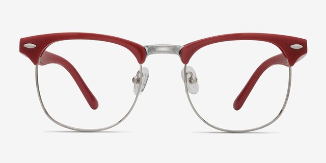 Little Coexist Red MetalEyeglass Frames from EyeBuyDirect, Front View