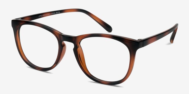 Little Providence Tortoise PlasticEyeglass Frames from EyeBuyDirect, Angle View
