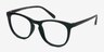 Little Providence Matte Black PlasticEyeglass Frames from EyeBuyDirect, Angle View