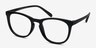 Little Providence Noir PlastiqueMontures de lunettes de vue d'EyeBuyDirect, Vue d'Angle