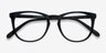 Little Providence Noir PlastiqueMontures de lunettes de vue d'EyeBuyDirect, Vue Rapprochée