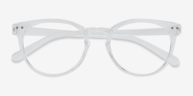 Little Morning Clear PlasticEyeglass Frames from EyeBuyDirect, Closed View