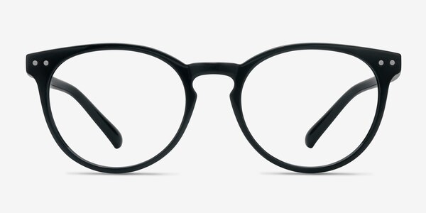 Little Morning Black Plastic Eyeglass Frames
