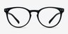Little Morning Black PlasticEyeglass Frames from EyeBuyDirect, Front View