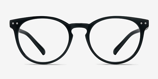 Little Morning Black Plastic Eyeglass Frames