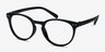 Little Morning Black PlasticEyeglass Frames from EyeBuyDirect, Angle View