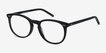 Aura Jet Black AcetateEyeglass Frames from EyeBuyDirect, Angle View