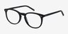 Aura Jet Black AcetateEyeglass Frames from EyeBuyDirect, Angle View