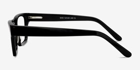 Mike Noir Acétate Montures de lunettes de vue d'EyeBuyDirect, Vue de Côté