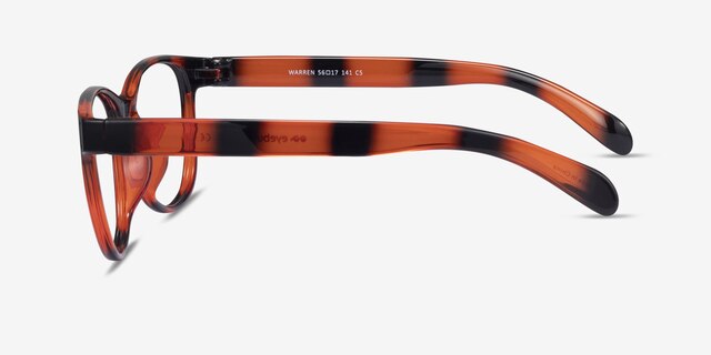 Warren Brown PlasticEyeglass Frames from EyeBuyDirect, Side View