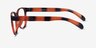 Warren Brown PlasticEyeglass Frames from EyeBuyDirect, Side View