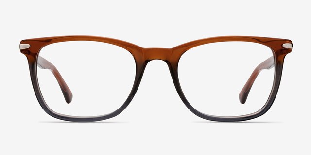 Rooibos Brown AcetateEyeglass Frames from EyeBuyDirect, Front View