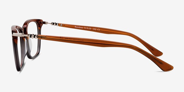 Rooibos Brown AcetateEyeglass Frames from EyeBuyDirect, Side View