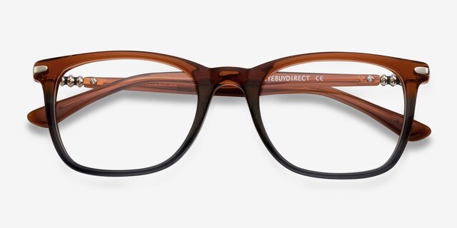 Rooibos Brown AcetateEyeglass Frames from EyeBuyDirect, Closed View