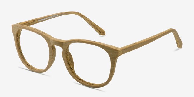 Providence Yellow AcetateEyeglass Frames from EyeBuyDirect, Angle View