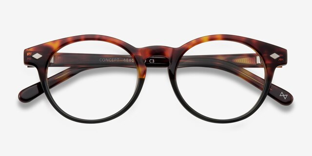 Concept Fire Stone AcétateMontures de lunettes de vue d'EyeBuyDirect, Vue Rapprochée
