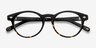 Concept Jet Amber AcetateEyeglass Frames from EyeBuyDirect, Closed View