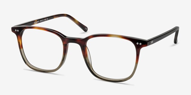 Sequence Charred Quartz AcétateMontures de lunettes de vue d'EyeBuyDirect, Vue d'Angle