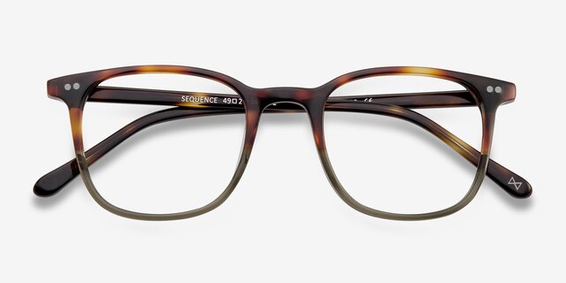 Sequence Charred Quartz AcétateMontures de lunettes de vue d'EyeBuyDirect, Vue Rapprochée