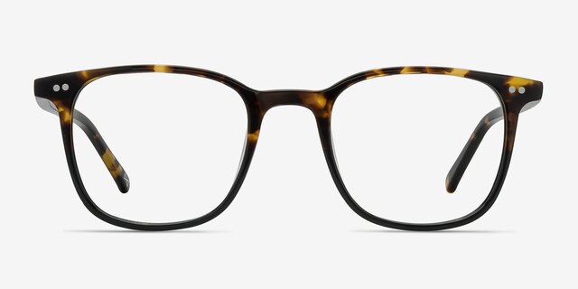 Sequence Amber Tortoise AcetateEyeglass Frames from EyeBuyDirect, Front View