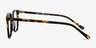 Sequence Amber Tortoise AcetateEyeglass Frames from EyeBuyDirect, Side View