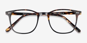 Sequence Amber Tortoise Acétate Montures de lunettes de vue d'EyeBuyDirect, Vue Rapprochée