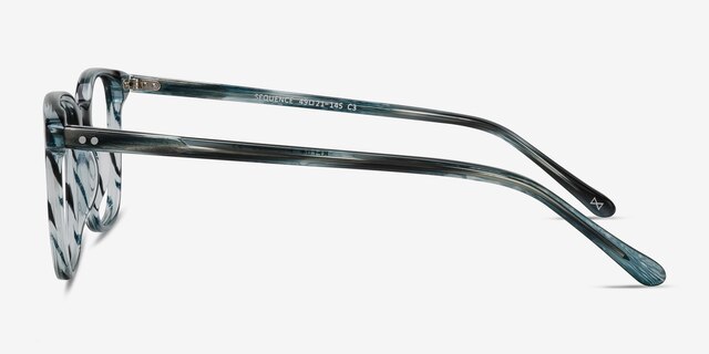 Sequence Ocean Tide AcétateMontures de lunettes de vue d'EyeBuyDirect, Vue de Côté