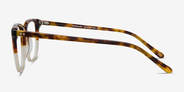 Exposure Macchiato Tortoise AcetateEyeglass Frames from EyeBuyDirect, Side View