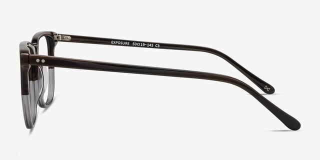 Exposure Cafe Glace AcetateEyeglass Frames from EyeBuyDirect, Side View