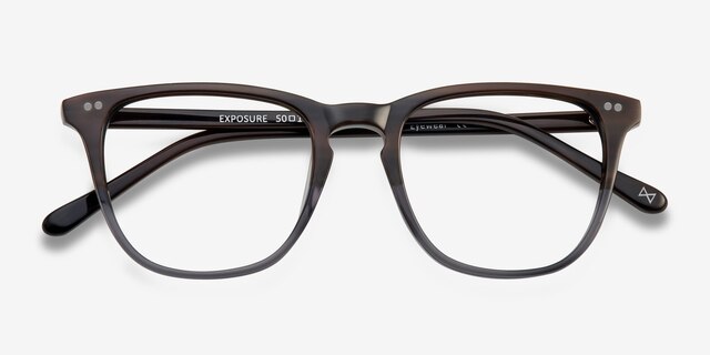 Exposure Cafe Glace AcetateEyeglass Frames from EyeBuyDirect, Closed View