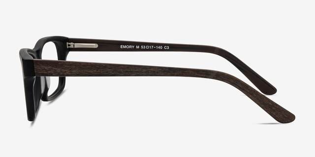 Emory Black Coffee AcetateEyeglass Frames from EyeBuyDirect, Side View