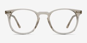 Shade Champagne Acetate Eyeglass Frames from EyeBuyDirect, Front View