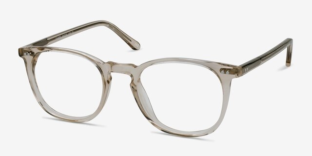 Shade Champagne AcetateEyeglass Frames from EyeBuyDirect, Angle View