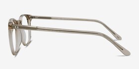 Shade Champagne Acetate Eyeglass Frames from EyeBuyDirect, Side View