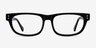 Oslo Black AcetateEyeglass Frames from EyeBuyDirect, Front View