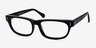 Oslo Black AcetateEyeglass Frames from EyeBuyDirect, Angle View
