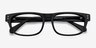 Oslo Black AcetateEyeglass Frames from EyeBuyDirect, Closed View