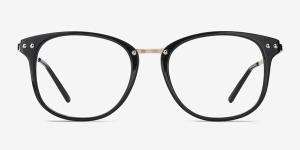 Cosmo Black Plastic-metal Eyeglass Frames