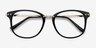 Cosmo Black Plastic-metalEyeglass Frames from EyeBuyDirect, Closed View