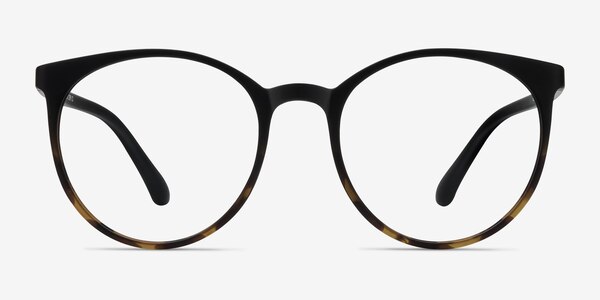 Portrait Black Tortoise Plastique Montures de lunettes de vue